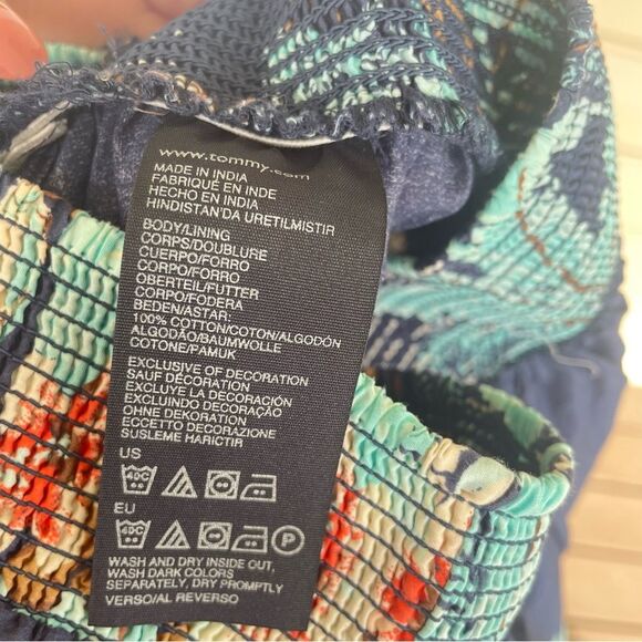 Tommy Hilfiger A Line 100% Cotton Skirt with Ocean Sailing Floral Print Small - Picture 8 of 8